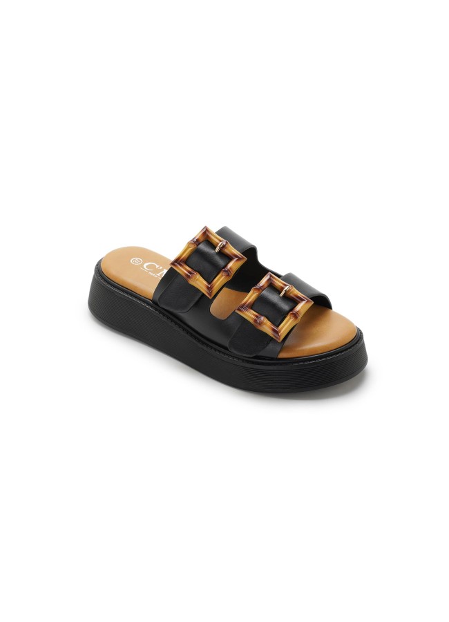 BLACK FLATFORMS - BAMBOO