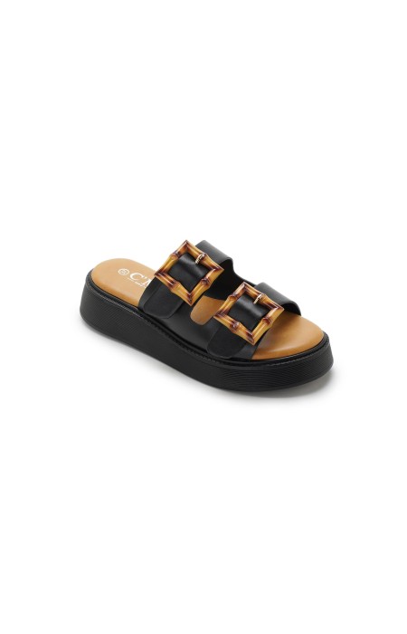 BLACK FLATFORMS - BAMBOO