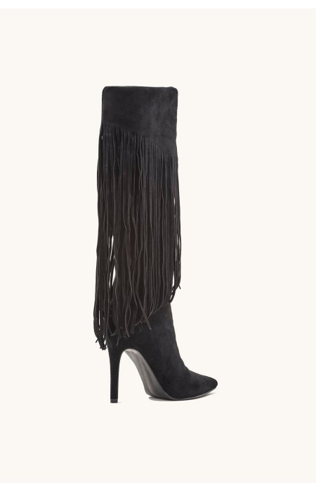 BLACK SUEDE BOOTS - NINA