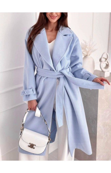 BABY BLUE COAT - BECKY