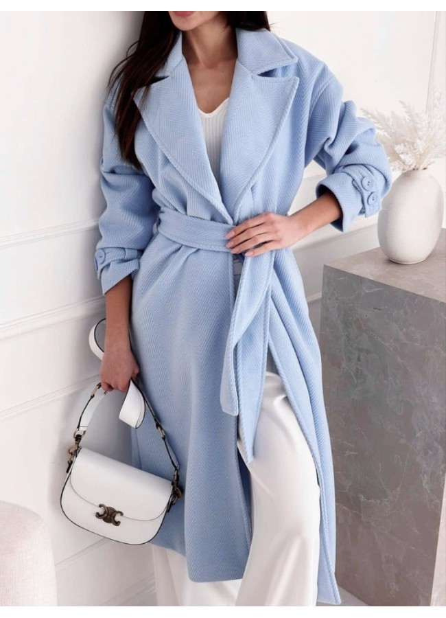 BABY BLUE COAT - BECKY