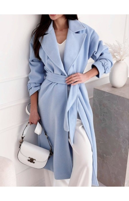 BABY BLUE COAT - BECKY