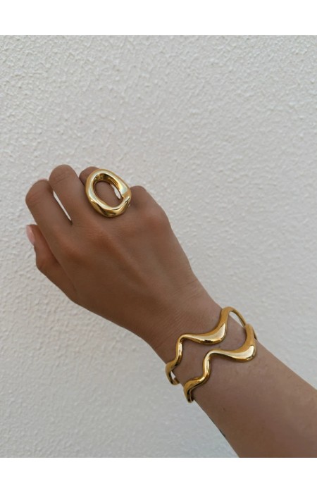 GOLD BRACELET - WAVE