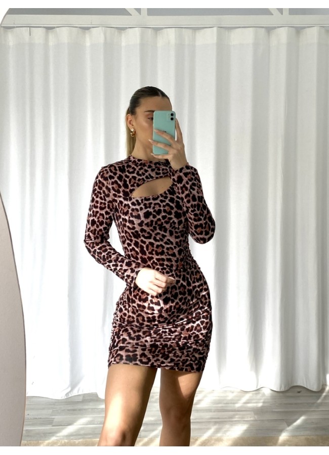 LEOPARD MINI DRESS - LILI