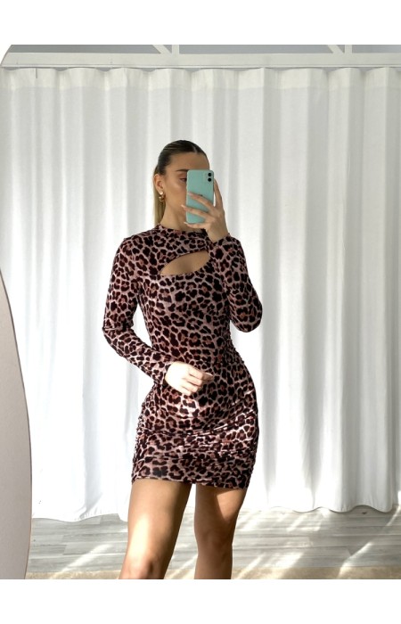 LEOPARD MINI DRESS - LILI