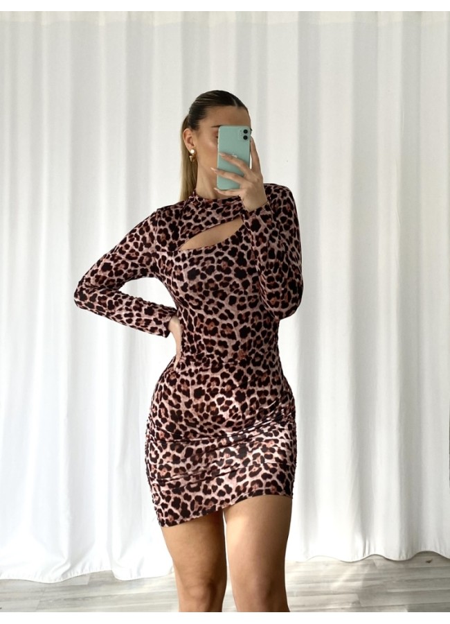 LEOPARD MINI DRESS - LILI