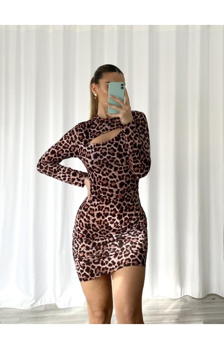 LEOPARD MINI DRESS - LILI