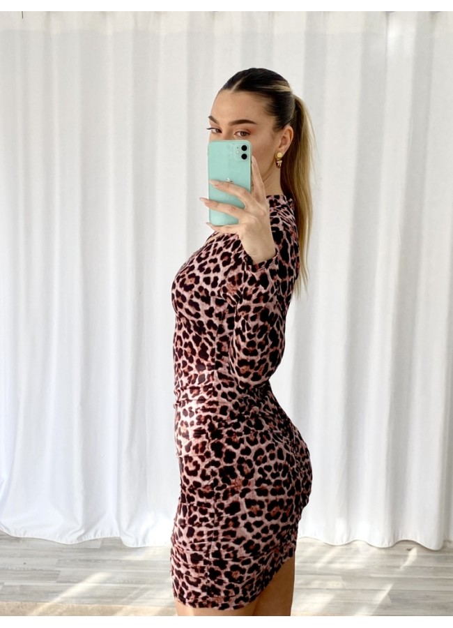 LEOPARD MINI DRESS - LILI