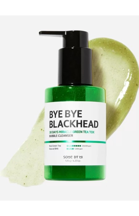 SOME BY MI BYE BYE BLACKHEAD 30 DAYS MIRACLE GREEN TEA TOX BUBBLE CLEANSER