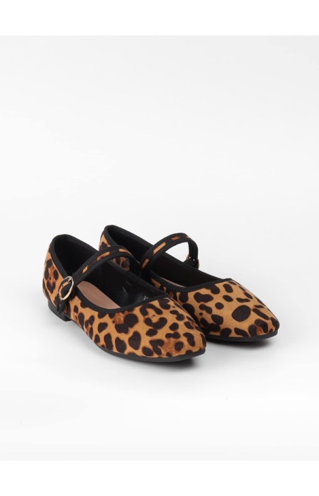 LEOPARD BALLERINAS - LARSEN