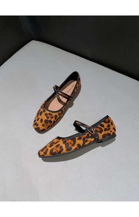 LEOPARD BALLERINAS - LARSEN