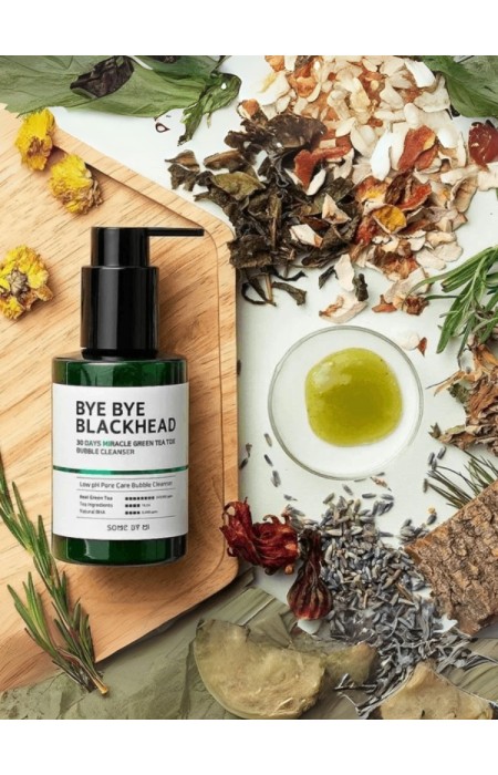 SOME BY MI ΑΦΡΟΔΕΣ ΚΑΘΑΡΙΣΤΙΚΟ ΠΡΟΣΩΠΟΥ - BYE BYE BLACKHEAD 30 DAYS MIRACLE GREEN TEA TOX BUBBLE CLEANSER