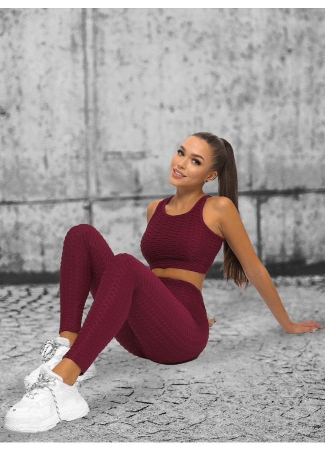 TIKTOK WINE ATHLETIC SET