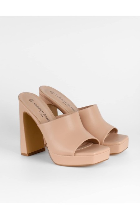 BEIGE MULES - SERGIO