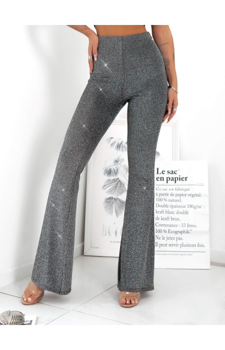 SILVER LUREX PANTS - ROXANI