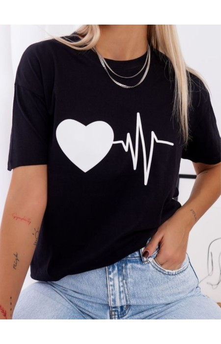 CARDIOGRAM BLACK T-SHIRT