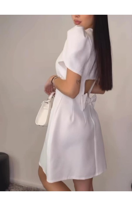 WHITE MINI DRESS - ROMANTIC