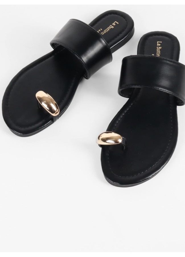 BLACK SANDALS - SAHANA