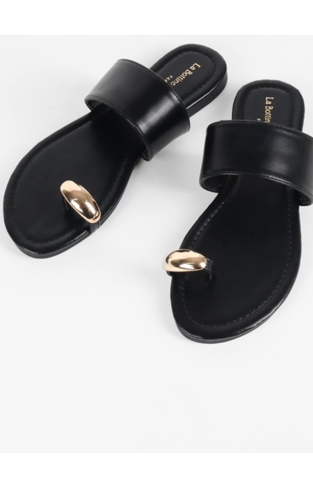 BLACK SANDALS - SAHANA